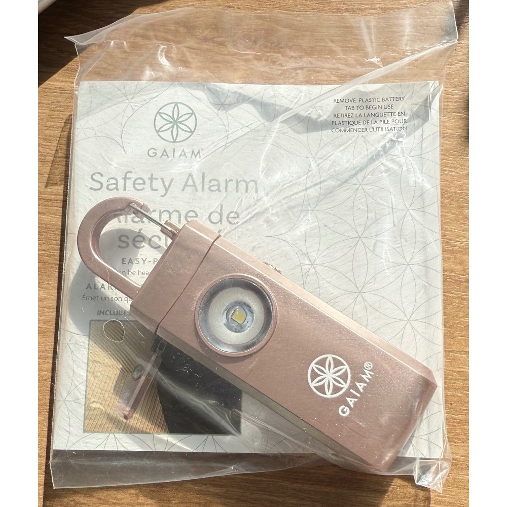 GAIAM Safety Alarm Personal Security Device with LED Light Keychain